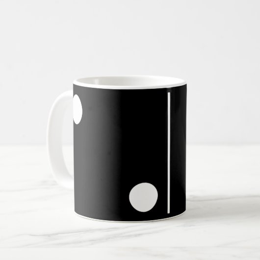 Mug Deux Musique Black Domino (Devant gauche)