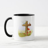 Mug Deux oiseaux étant perché sur une croix (Gauche)
