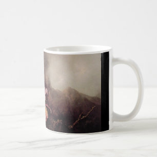 Mug Deux orchidées et un paysage de montagne