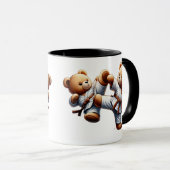 Mug Deux oursons en kimono s'affrontent. (Devant droit)