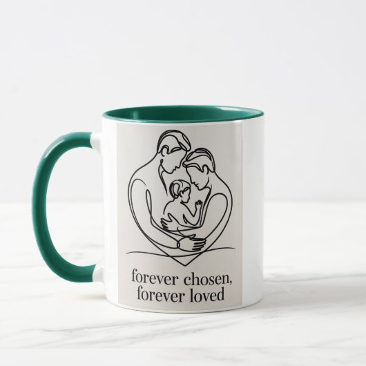 Mug Deux papas attendent un bébé (Gauche)