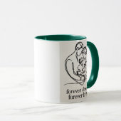 Mug Deux papas attendent un bébé (Devant droit)