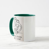 Mug Deux papas attendent un bébé (Devant gauche)
