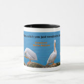 Mug Deux pélicans avec un démangeaison (Centre)