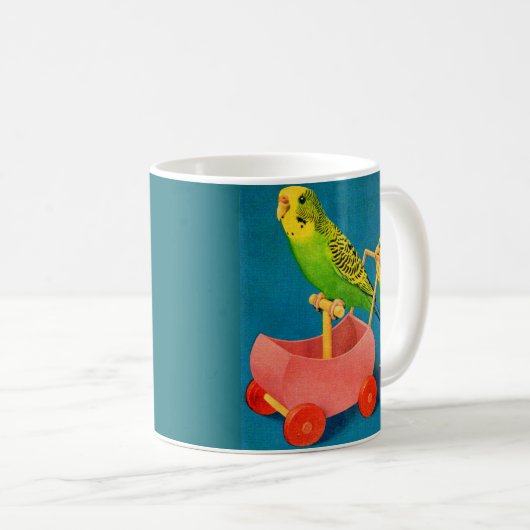 Mug deux perroquets (Devant droit)
