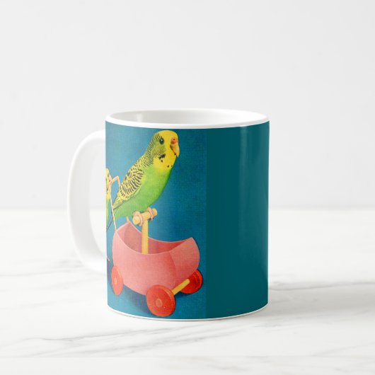 Mug deux perroquets (Devant gauche)