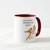 Mug Deux Petits Éperviers Bible Verse Inspiration (Devant droit)