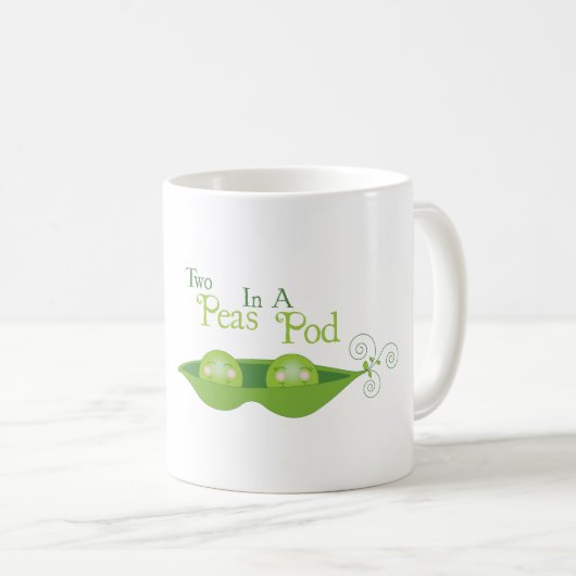 Mug Deux petits pois dans un morceau (Devant droit)