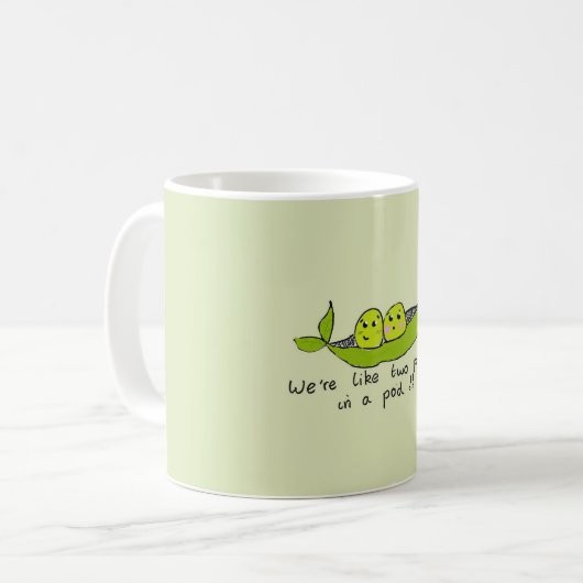Mug Deux petits pois dans un pot (Devant gauche)