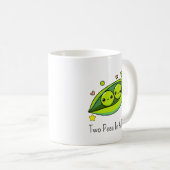 Mug Deux petits pois dans une cosse (Devant droit)
