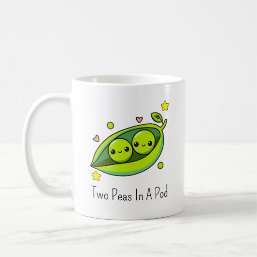 Mug Deux petits pois dans une cosse (Gauche)