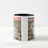 Mug Deux petits robots patriotiques avec beaucoup de c (Centre)