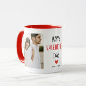 Mug Deux photos | Happy Valentines Day | (Devant gauche)