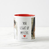 Mug Deux photos | Happy Valentines Day | (Centre)