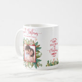 Mug Deux photos, Noël doux, la verdure et les cookies (Devant gauche)