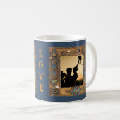 Mug Deux Photos Squelette Antique Image de cadre de cl (Devant droit)