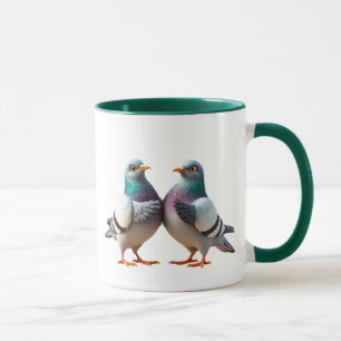 Mug Deux pigeons qui discutent.