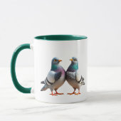 Mug Deux pigeons qui discutent. (Gauche)