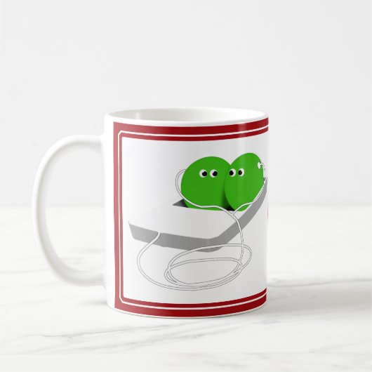 Mug Deux pois dans une cosse (Gauche)