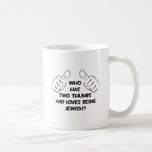 Mug Deux pouces .. Juif (Droite)