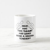 Mug Deux pouces .. Professeur espagnol (Centre)