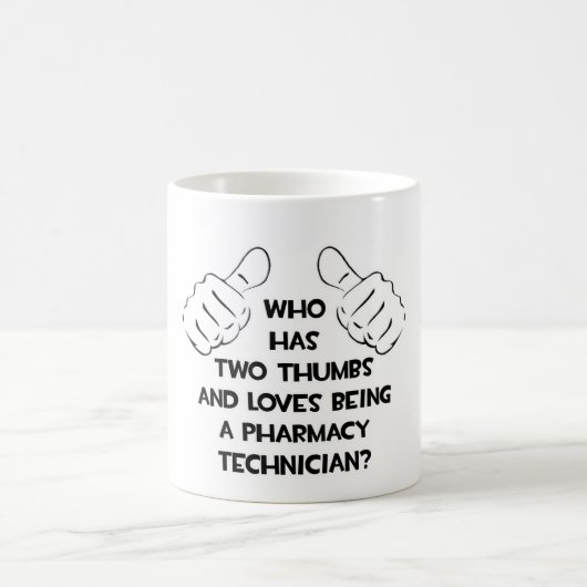 Mug Deux pouces .. Technicien en pharmacie (Centre)
