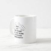 Mug Deux pouces .. Technologue en radiologie (Devant gauche)