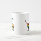 Mug Deux Rapporteurs De Dessins De Cartoon Montent Sur (Centre)