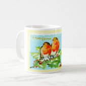 Mug Deux robins sur saint (Devant gauche)