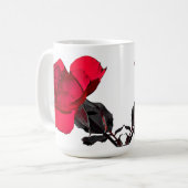 Mug Deux roses rouges au milieu (Devant gauche)