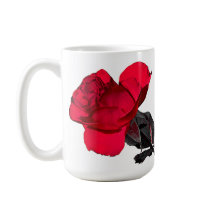 Deux roses rouges au milieu