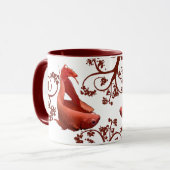 Mug Deux rouge Bettas (Devant gauche)