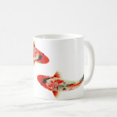 Mug Deux rouge Koi (Devant droit)