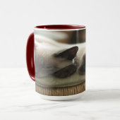 Mug Deux Siamais endormis (Devant gauche)