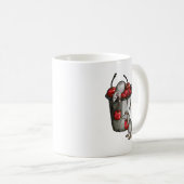 Mug Deux souris volant des cerises, seau de cerises Ar (Devant droit)