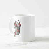 Mug Deux souris volant des cerises, seau de cerises Ar (Devant gauche)
