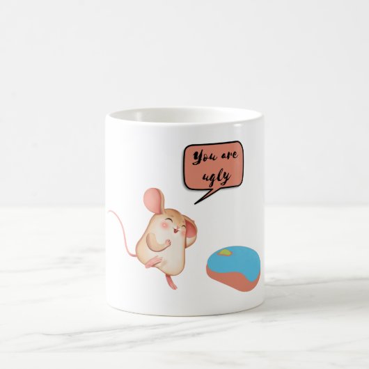 Mug deux souris, vous êtes laid (Centre)