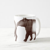 Mug Deux Tapirs de café malais ou asiatiques (Devant droit)