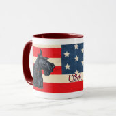 Mug Deux Tériers Écossais Patriotes (Devant gauche)