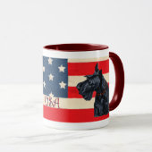 Mug Deux Tériers Écossais Patriotes (Devant droit)
