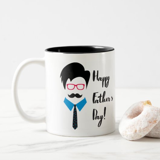 Mug deux tons 325 ml noir (Avec donut)