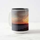 Mug deux tons avec une photo époustouflante de cou (Devant gauche)