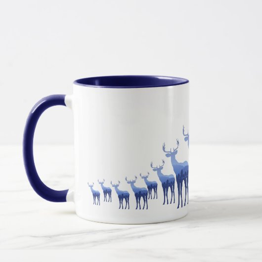 Mug Deux Tons Bleu Cerf/Elc (Gauche)