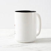 Mug deux tons Café Girafe Mignonne (Devant droit)