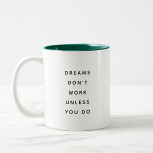 Mug Deux Tons Drôle Moderne Les Rêves Ne Fonctionn