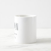 Mug deux tons gravé sur mesure : tasse à café en g (Centre)