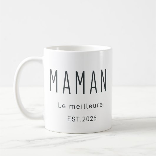 Mug deux tons gravé sur mesure : tasse à café en g (Gauche)
