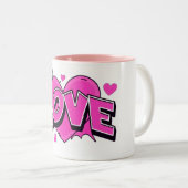 Mug Deux Tons LOVE (Devant droit)