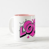Mug Deux Tons LOVE (Devant gauche)