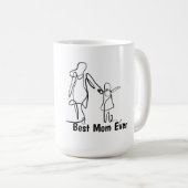 Mug Deux Tons Meilleure Maman, 15 oz (Devant droit)